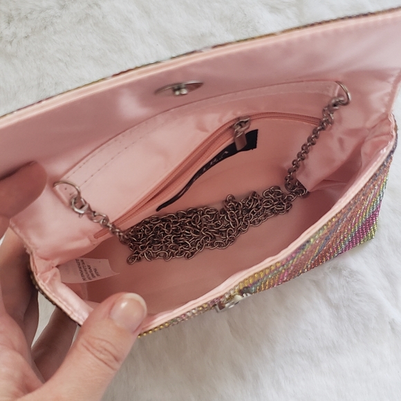 Wavy Rhinestone Clutch - Picture 7 of 7